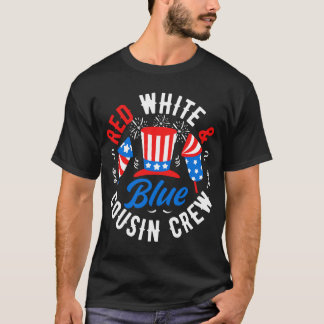 Red White & Blue Cousin Crew 4th Of July  T-Shirt