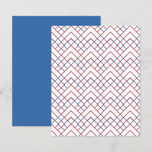 Red White Blue Diamond Grid Scrapbook Paper