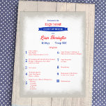 Red, White, Blue Eagle Court of Honor Program Flyer<br><div class="desc">A program flyer is a finishing touch for your Eagle Scout Court of Honor ceremony. Patriotic red and blue text and banner can be changed to other colors.</div>