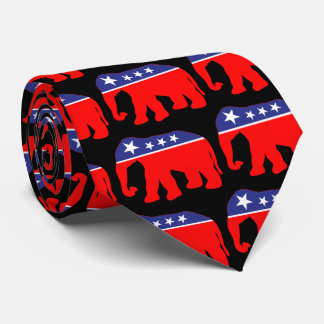 Red, White, & Blue Elephant Tie