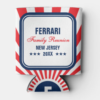 Red White Blue Family Reunion Custom Cooler