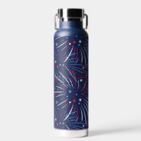 Red White Blue Fireworks Stars