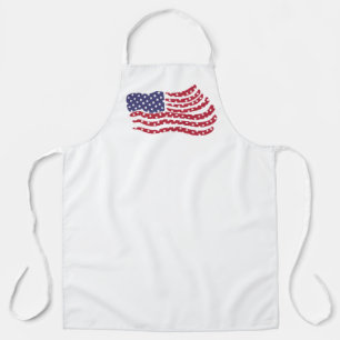Red White Blue Flag Design Apron