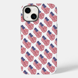 Red White Blue Flag Design Case-Mate iPhone 14 Case