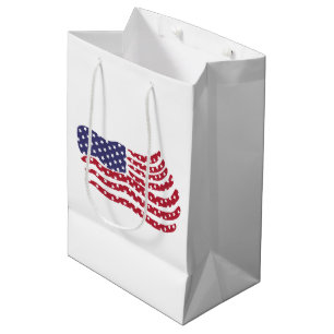 Red White Blue Flag Design Medium Gift Bag
