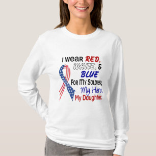 Red White Blue For My Daughter T-Shirt