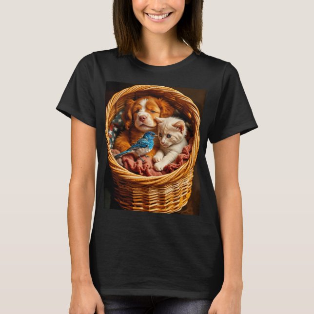 Red White & Blue - Friends Forever T-Shirt (Front)