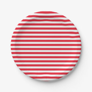 Red White & Blue Fun Patriotic Celebration Paper Plate