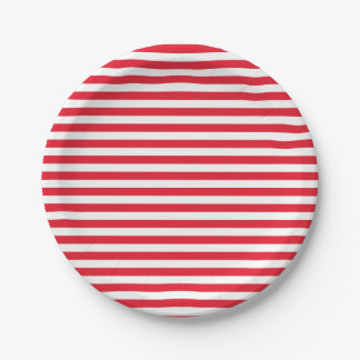 Red White & Blue Fun Patriotic Celebration Paper Plate