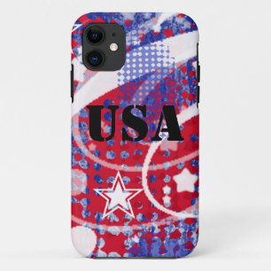 Red, White & Blue Glory Personalised iPhone 11 Case
