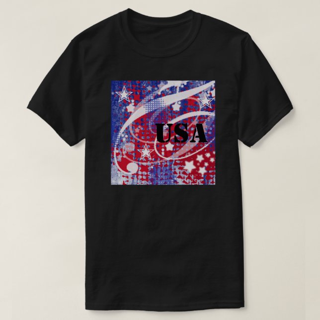 Red, White & Blue Glory Personalised T-Shirt (Design Front)