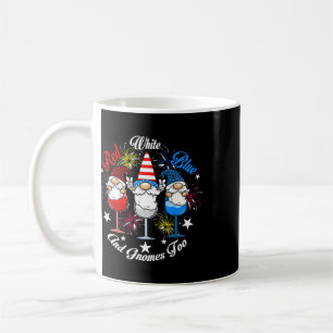 Red White Blue Gnomes Too 4th Of July Wine Gl Usa Coffee Mug