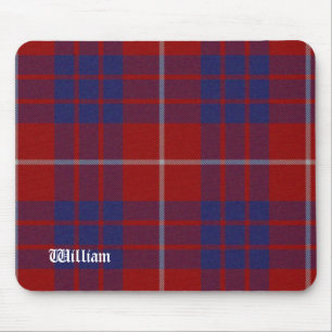 Red, White, & Blue Hamilton Tartan Plaid Mouse Mat
