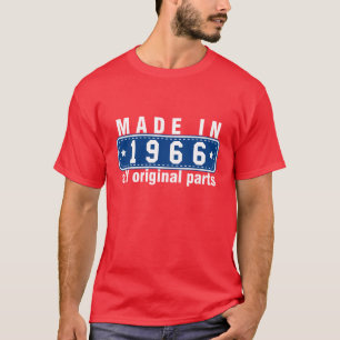 Red White Blue MADE in 1966 All ORIGINAL Parts Tee