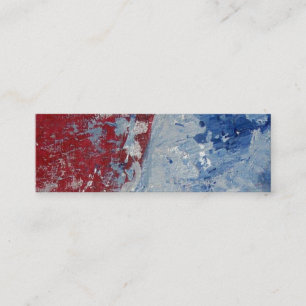Red White & Blue Mini Business Card