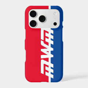 Red White Blue Monogram Cell Phone Case