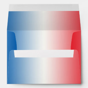 Red White & Blue Ombre A7 Envelopes