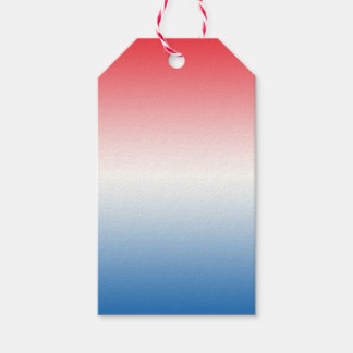 Red White & Blue Ombre Gift Tags