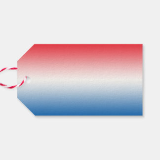 Red White & Blue Ombre Gift Tags