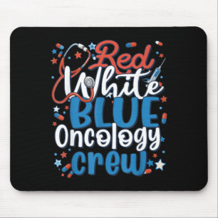 Red White Blue Oncology Nurse Doctor Cancer Care Mouse Mat