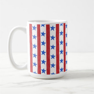 Red White & Blue Patriotic Coffee Mug