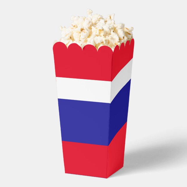 Red White Blue Patriotic Popcorn Favour Box (Popped)