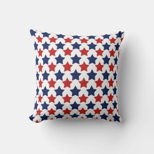 Red, White, & Blue Patriotic Stars Pillow