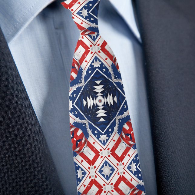 Red White Blue Patriotic Style Tie (Creator Uploaded)