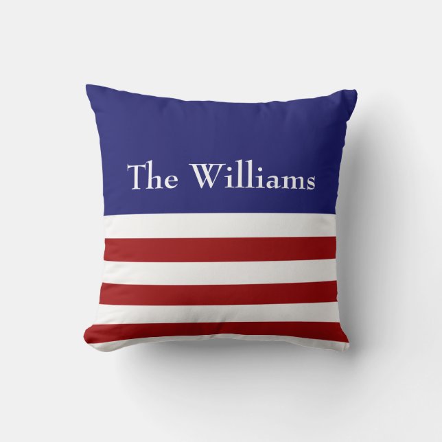 Red, White & Blue Pillow (Front)