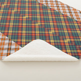 Red White Blue Plaid Tartan Buffalo Pattern  Sherpa Blanket