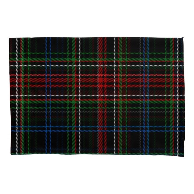 Red White Blue Plaid Tartan Chequered Pattern  Pillowcase (Front)