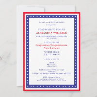 Red White Blue Political Fundraiser Nominee Photo