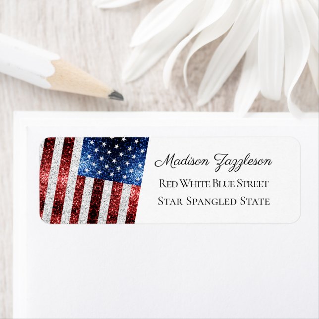 Red White Blue Sparkles USA flag (Insitu)