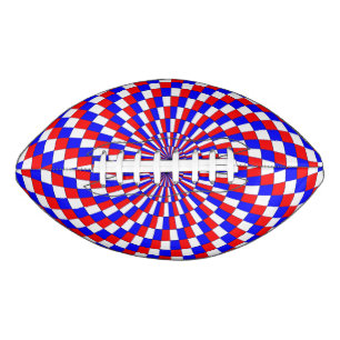 Red White Blue Spiral by Kenneth Yoncich American Football