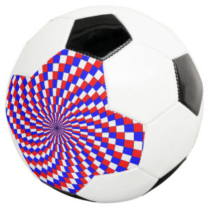 Red White Blue Spiral by Kenneth Yoncich Football