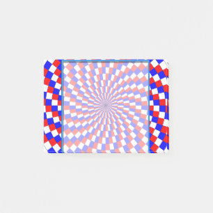 Red White Blue Spiral by Kenneth Yoncich Post-it Notes