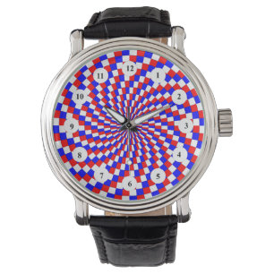 Red White Blue Spiral (Classic)by Kenneth Yoncich Watch