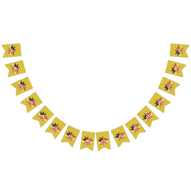 Red White Blue Star Bunting (All)