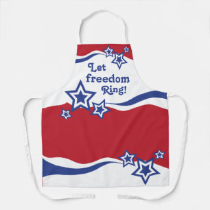 Red, White & Blue Stars Apron