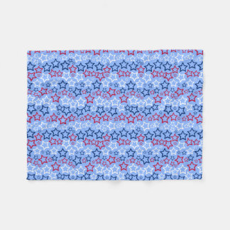 Red, White & Blue Stars Fleece Blanket