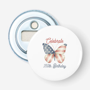 Red White Blue Stars Stripes Celebrate America Bottle Opener