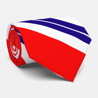 Red White Blue Stripes Tie