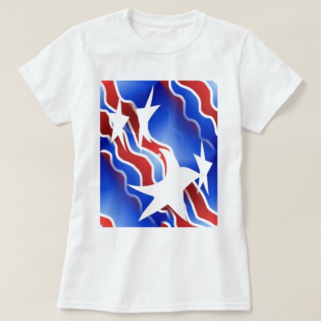 Red, White & Blue T-Shirt (Design Front)