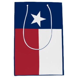 Red White Blue Texas Flag Medium Gift Bag