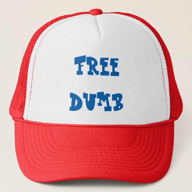 RED WHITE & BLUE TRUCKER HAT (Front)