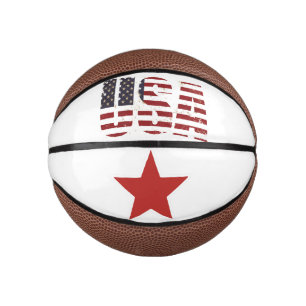 Red White & Blue/USA/ 4th of July Mini Basketball