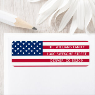 Red White Blue USA American Flag Patriotic Country