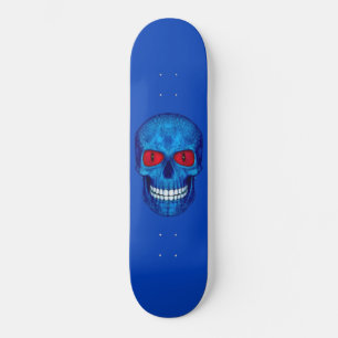 Red White Blue USA Zombie Skull Skateboard