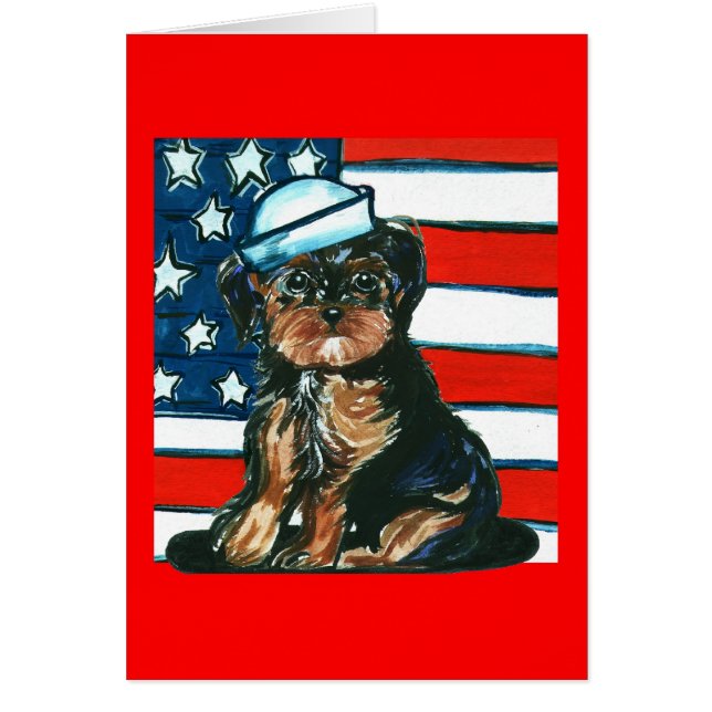 Red,White & Blue Yorkie Poo (Front)
