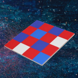 Red, White & Bold – Patriotic Independence Day  Tile